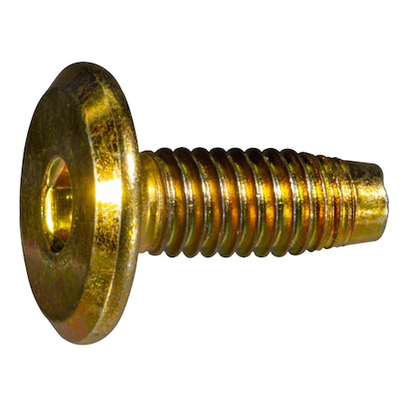 Midwest Fastener Binding Screw, 1.00mm (Coarse), Steel, Yellow Zinc, 10 PK 933623